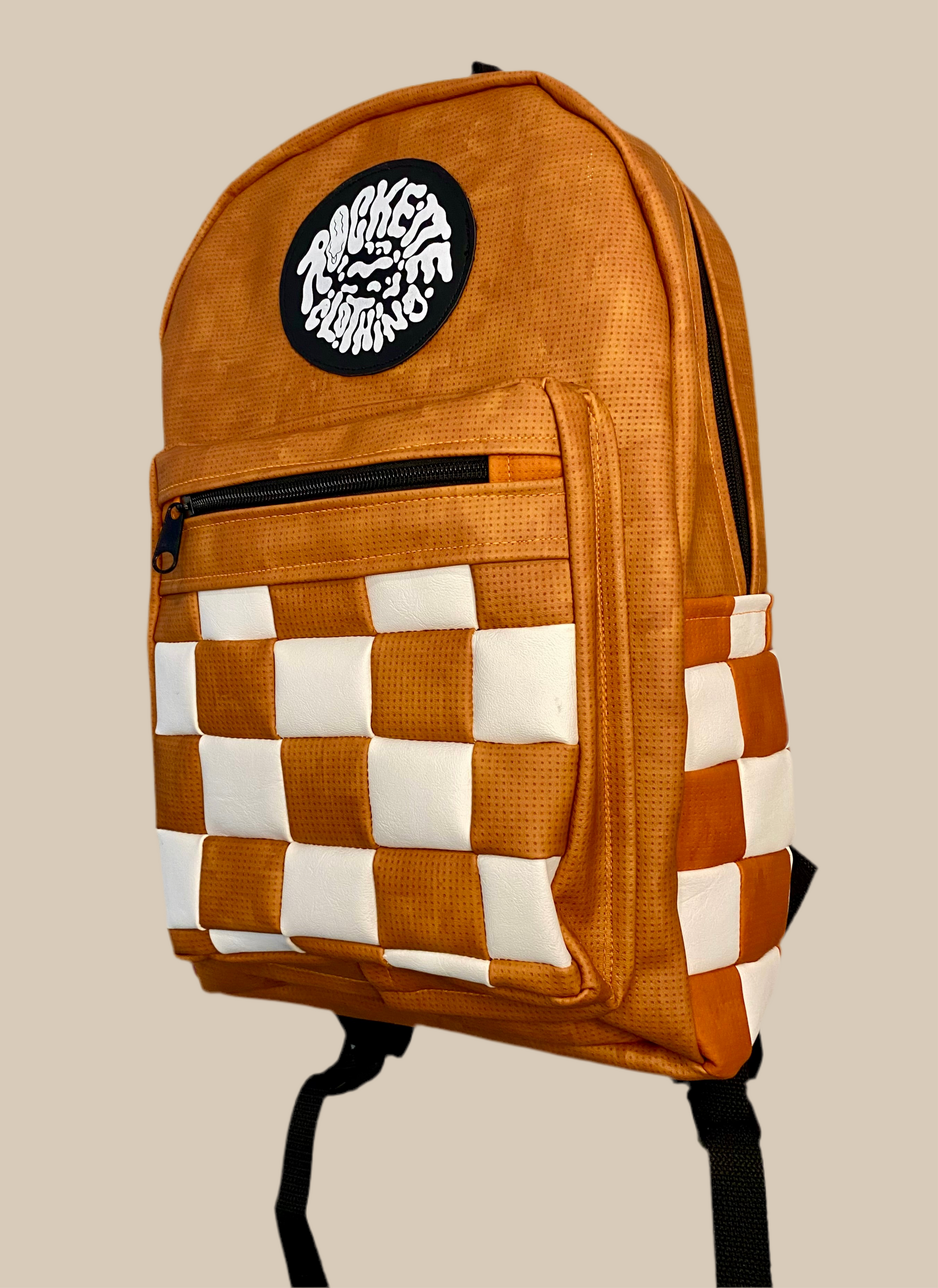 Backpack Checkered Orange