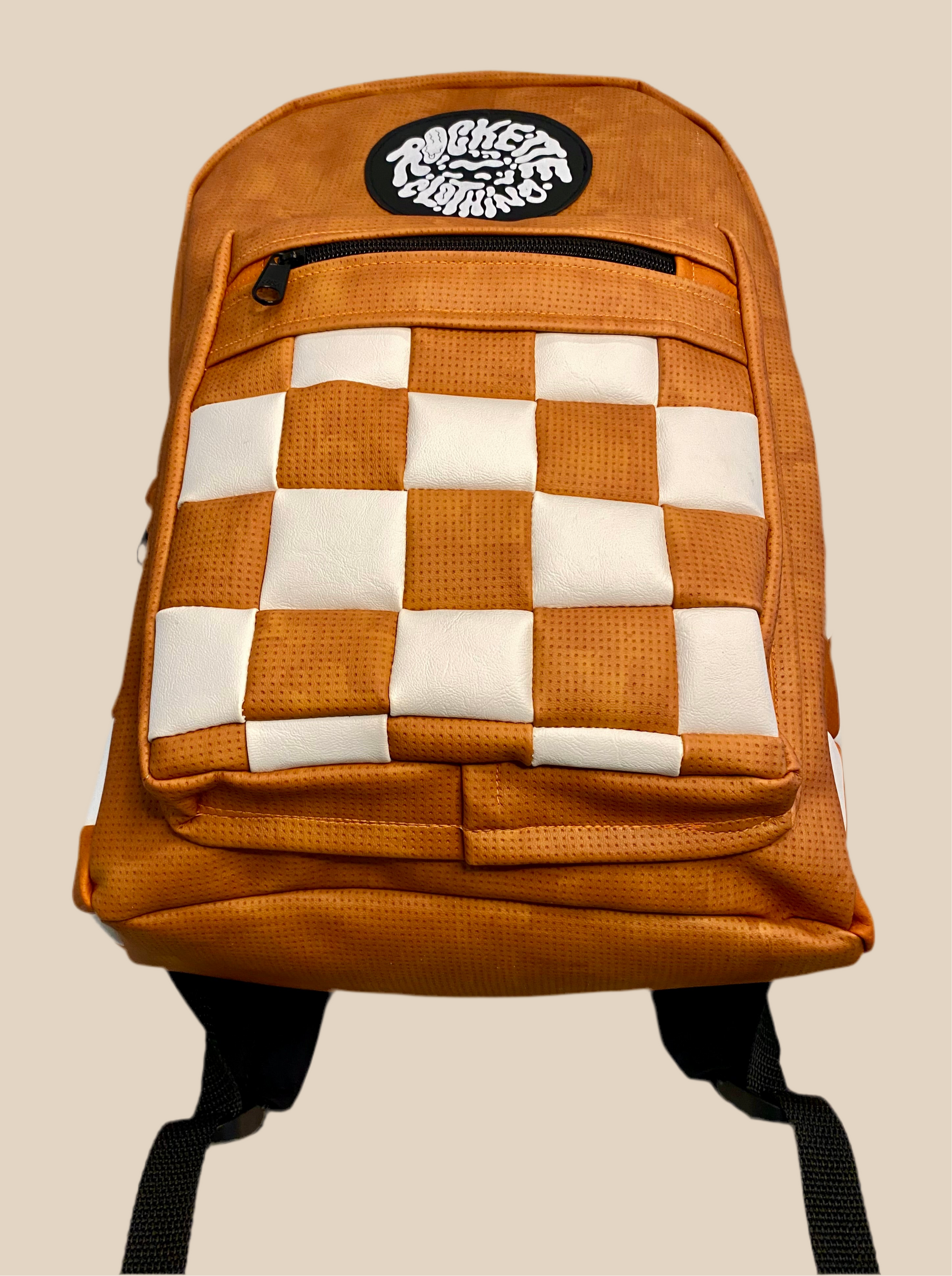 Backpack Checkered Orange
